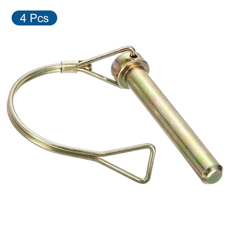 sourcing map 4Pcs 13/32" x 2-3/4" Linch Pin with Ring,