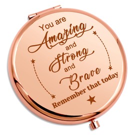 Inspirational Gifts for Girls Personal Makeup Mirror For Women Encouragement Gift For Friend Daughter Granddaughter Goddaughter Coworker Travel Makeup Mirror Birthday Graduation Gift Compact Mirror