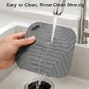 Fnuqz 2pcs Square Drain Stoppers Easy to Clean Silicone Shower