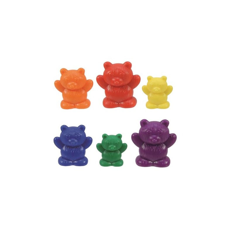 EAI Education Bear Counters: 3 Sizes: 6 Colors - Set