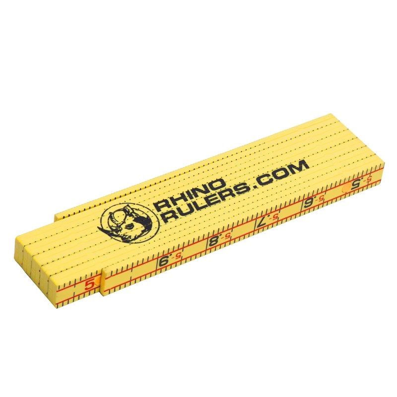 Marshalltown 6647 6-Foot Folding Rule-Oversized Brick Spacing