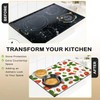 Stove Top Cover for Electric Stove，Christmas Kitchen Decor Red Strawberries