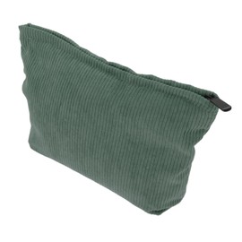 Sosoport Cute Corduroy Makeup Bag for Women Portable Toiletry Pouch Stylish Travel Cosmetic Organizer Elegant Multiuse Bag for Cosmetics Jewelry and Essentials Deep