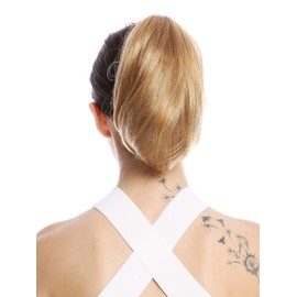 WIG ME UP 622-V-27B Hair Piece Ponytail Short Smooth but Voluminous Red Blonde Copper Blonde 25 cm