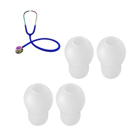 Stethoscope Ear Tips Replacement Stethoscope Parts Compatible for Littmann Stethoscopes Ear Pieces Fits Classic 3 /Cardiology 3 /Cardiology 4/Cardiology III & IV (white)