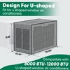 Plusluck Air Conditioner Covers for Outside: U Shaped Window Air