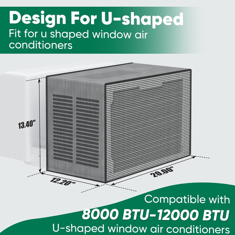 Plusluck Air Conditioner Covers for Outside: U Shaped Window Air