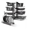MARZSEFLO 8 Estante Organizador Para Ollas Y Sartenes Ajustable Cocina