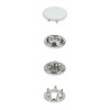 Prym 390770 Press Studs Jersey 12 mm White Compatible with
