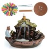 Landscape Backflow Incense Burner with 10pcs Backflow Incense Cone, Home