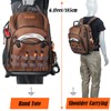 WELKINLAND-70Pockets HVAC Backpack, Heavy-Duty Electrician Tool Backpack, Hard Bottom Tool