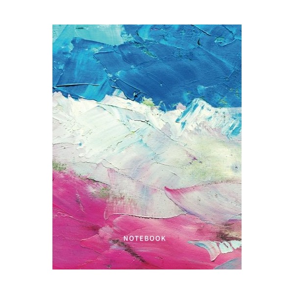 Notebook: Lined Notebook Journal - Oil Paint Impasto - 120