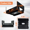 10PCS 6x6 Post Base for Concrete Heavy Duty Black E-Coated