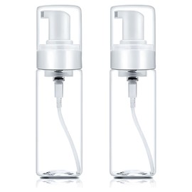 Foam Pump Bottle 7oz 2pcs Foaming Soap Dispenser 200ml Foaming Spray Bottless Travel Foas Pump Bottle Empty Travel Foass Bottles Clear Foams Dispenser for Hand Soap Toiletries Shampoo Lotion
