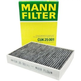 MANN CUK25001 Man Filter with Activated Carbon Air Conditioner Cabin Filter