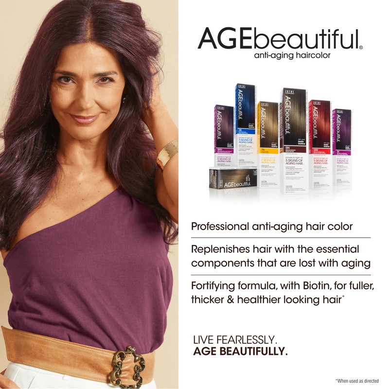 AGE beautiful Permanent Hair Color Dye Liqui Creme | 100%