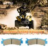 Front & Rear Ceramic Brake Pad Set for Honda Talon