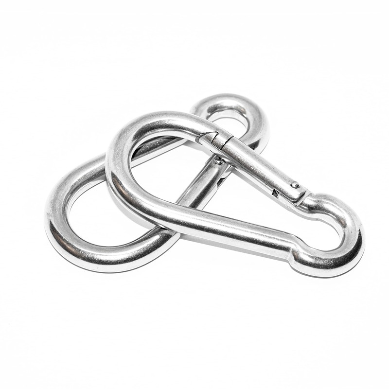 Snap Hook Karabiner V4 A Standard Stainless Steel Pack of
