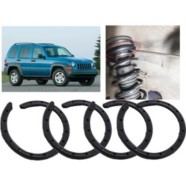 4 unidades de aislamiento universal para silenciador de resorte helicoidal, manga de goma, protector de reducción de ruido, suspensión delantera y trasera, para coche, todoterreno, furgoneta y