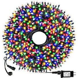 OUTYLTS Christmas String Lights End-to-End Plug 8 Modes 108FT 300 LED IP55 Outdoor Waterproof UL Certificated Indoor Fairy Lights Garden Wedding Christma Trees Parties Decoration Multicolor