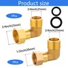 FORMVERSITY Angle Fitting 3/4 Inch Angle 90 Degree and Angle
