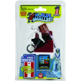 Super Impulse WORLDS SMALLEST Evel Knievel Stunt Cycle Toy- Energizer Launcher-Trail Bike