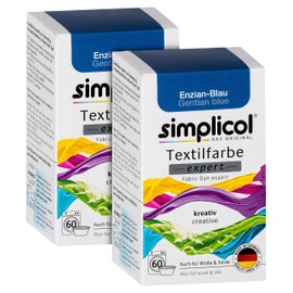 Simplicol Expert Textile Dye for Creative and Easy Dyeing - 18 Colours - Washing Machine & Manual Dyeing