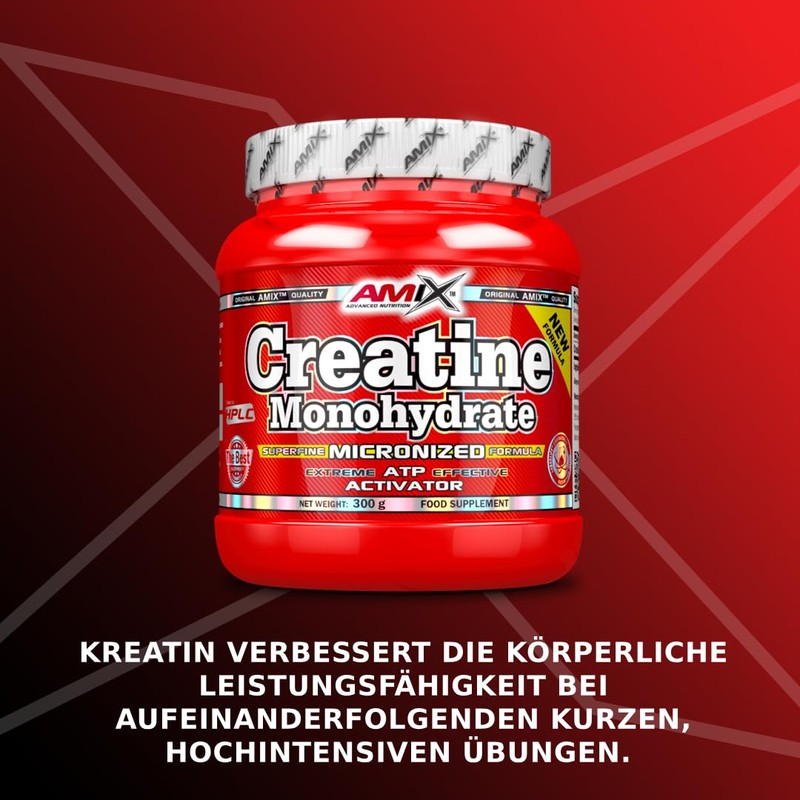 AMIX Creatine Monohydrate - 100% Micronised Creatine Powder, Increases Physical