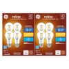 GE Relax 8-Pack A19 60 Watt Equivalent Crystal Clear Soft