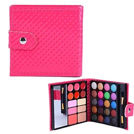 BrilliantDay 32 Farben Lidschatten Palette Contouring Kit Kombination mit Lip Gloss, Blusher Kosmetik Make Up Kit Set Box