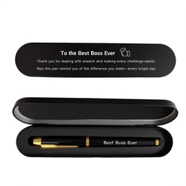 iyaone Boss Gift Pen for Men - Best Boss Ever Pen, Thank You Leadership Present for Manager, Executive Corporate Gift Idea