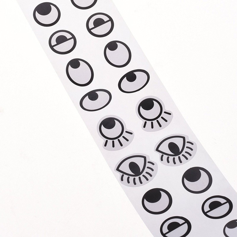 Lependor Black White Eye Sticker Labels - Eye Stickers in