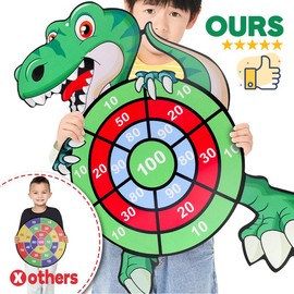 Dinosaur Toys for Boys Age 3 4 5 6 Dartboard Toy for 3 4 5 6 7 8 9 10 Year Old Boys Toys Age 3-12 Dinasour Gift for Boys Birthday Gifts 3-8