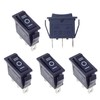 5Pcs SPDT 3 Pins 3 Position ON/Off/ON Toggle Rocker Switch