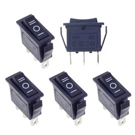 5Pcs SPDT 3 Pins 3 Position ON/Off/ON Toggle Rocker Switch AC 15A/125V 20A/250V for Car Boat KCD3