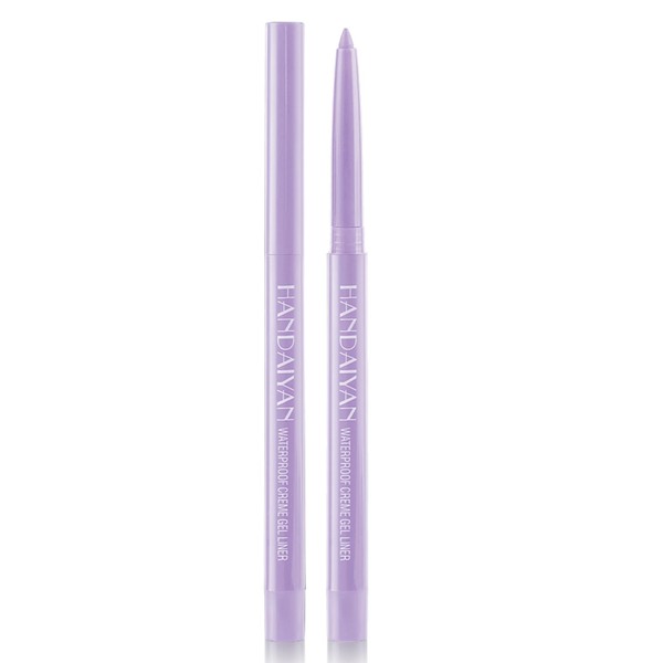 DekRion Eyeliner Pencil, Waterproof Eyeliner Long-lasting, Light-purple Eyeliner, High-Pigmented Colorful