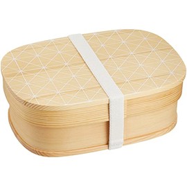 isso ecco 4567782 New Wappa Bento Box, Lattice, White, Single Tier, 29.9 fl oz (760 ml)