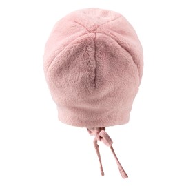 Sterntaler Teddy Fleece Hat - Unisex Baby Hat with Cut Ear Flaps and Tie Band, Matt Pink