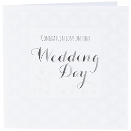 Claire Giles Greeting Cards, Wedding Card, Swirl design Wedding Congratulations Greeting Card