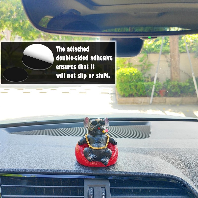 Starupway Cool Dog Car Dashboard Decorations, Dog Lounging on Sofa
