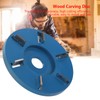 Tree Stump Sander 6 Teeth Wood Carving Disc Steel Angle