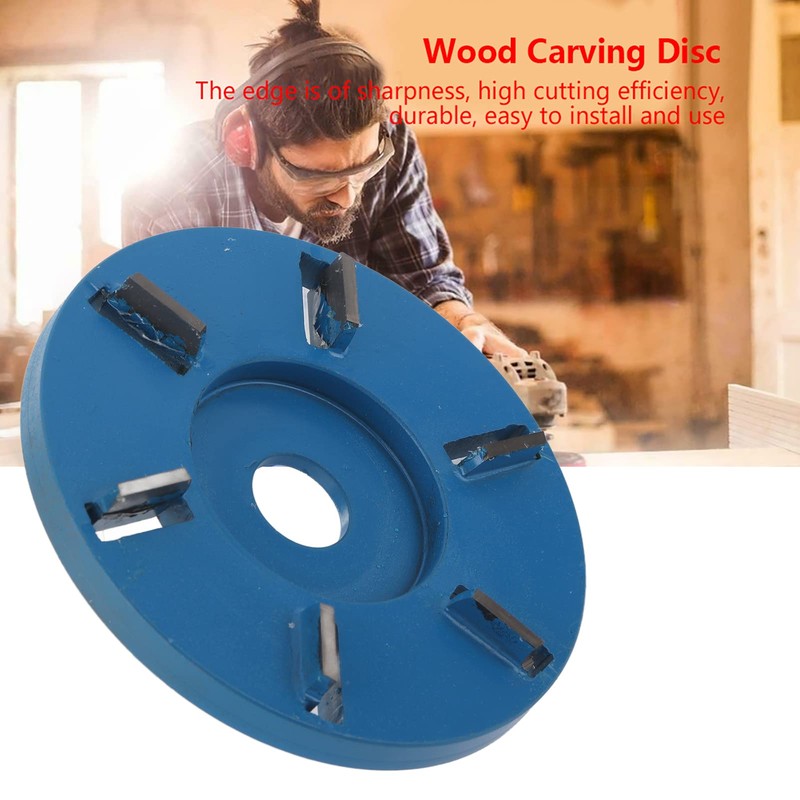 Tree Stump Sander 6 Teeth Wood Carving Disc Steel Angle
