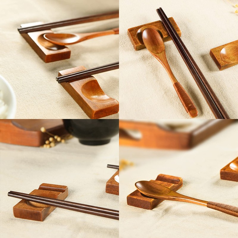 Coollooda Chopsticks Rest, Stylish, Set of 4, Cutlery Rest, Chopstick
