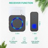 SURFOU Wireless Doorbell 1300FT Range for Home/House/Office/Business/Classroom, 55 Melodies Waterproof