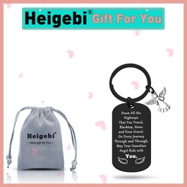 Drive Safely Gift Drive Safe Keychain Travel Safe Gift for Traveller Ride Safe Keychain New Driver Gift for Biker Trucker Gifts for Boyfriend Husband Birthday Gifts for Family Friends Biker Keychain