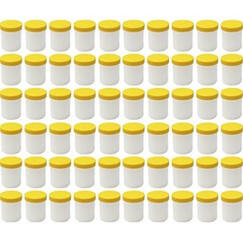 60 Ointment Jar Containers Cream/Ointment Kruke High 25ml Capacity with Yellow Lids – Made in Germany