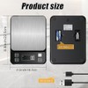 Waterproof Kitchen Scale, 10kg/22lb Food Scale Precisely Measures Grams and