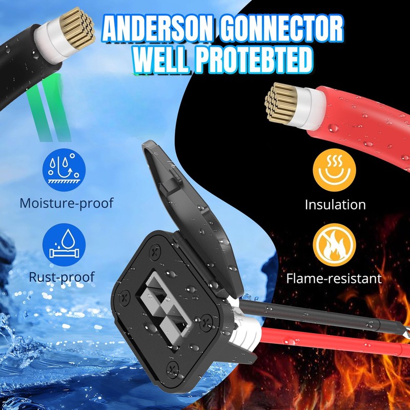 JacEnergy Battery Quick Disconnect Connector, Battery Cable Connector Quick Disconnect