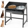 Bobbie & Laxi 15" Tilted Elevated Dog Bowl, Spill-Proof with