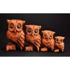 3.5"Wooden Owl Hoot Whistle - Musical Ocarina Craft Decor